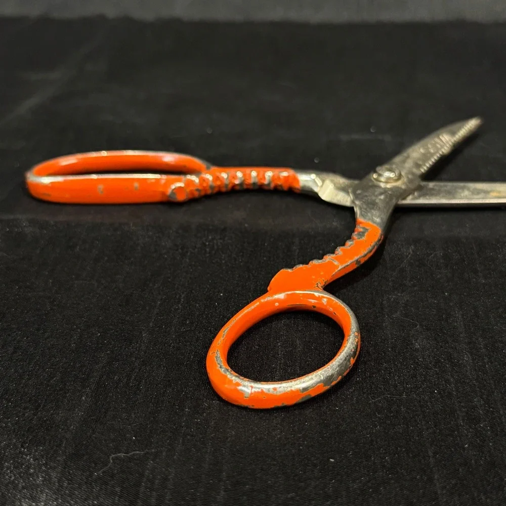 Vintage 40's Wiss KS USA Kitchen Shears Jar Opener Scissors 8 Inch Heavy Duty